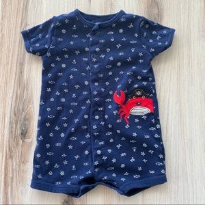 Carter's Crab Romper - Size 9M